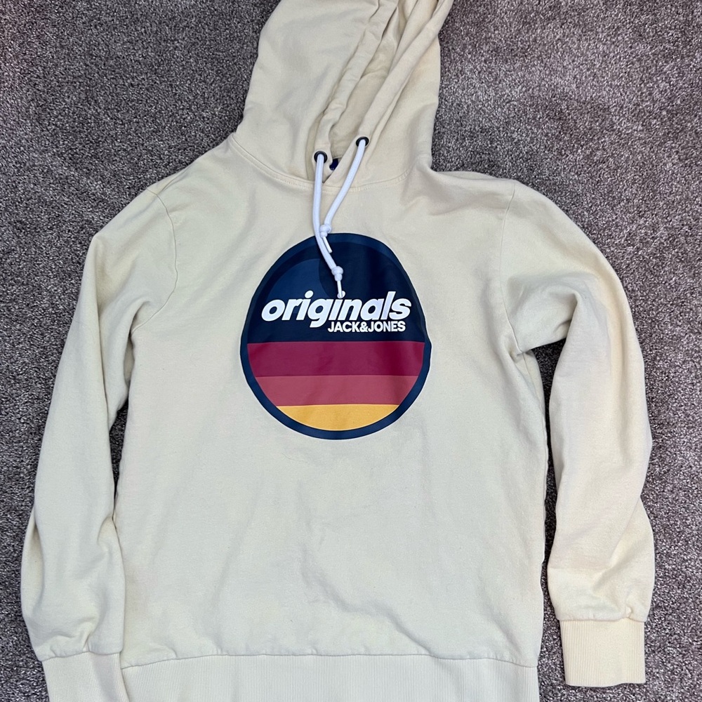 Jack & Jones Yellow/Cream Hoodie